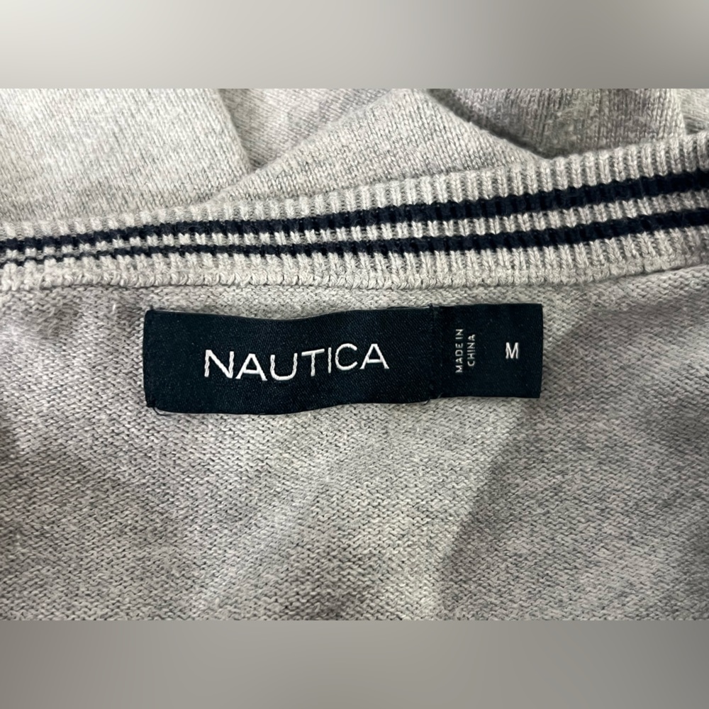 Nautica Men's Standard Long Sleeve V-neck Sweater - Picture 7 of 8